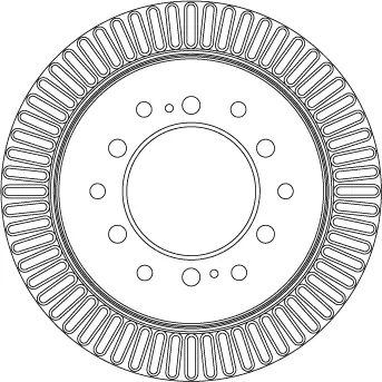 Bremsscheibe Hinterachse TRW DF4484 Bild Bremsscheibe Hinterachse TRW DF4484