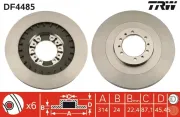 Bremsscheibe Vorderachse TRW DF4485