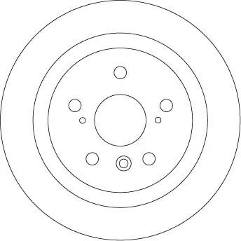 Bremsscheibe Hinterachse TRW DF4500 Bild Bremsscheibe Hinterachse TRW DF4500