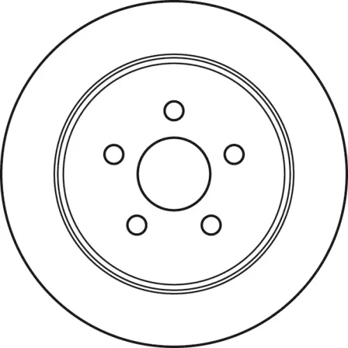 Bremsscheibe Hinterachse TRW DF4533 Bild Bremsscheibe Hinterachse TRW DF4533