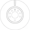 Bremsscheibe Vorderachse TRW DF4549 Bild Bremsscheibe Vorderachse TRW DF4549