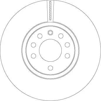 Bremsscheibe Vorderachse TRW DF4549 Bild Bremsscheibe Vorderachse TRW DF4549