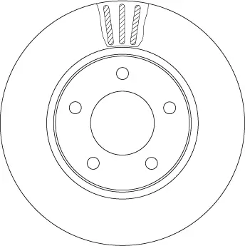 Bremsscheibe Vorderachse TRW DF4550 Bild Bremsscheibe Vorderachse TRW DF4550