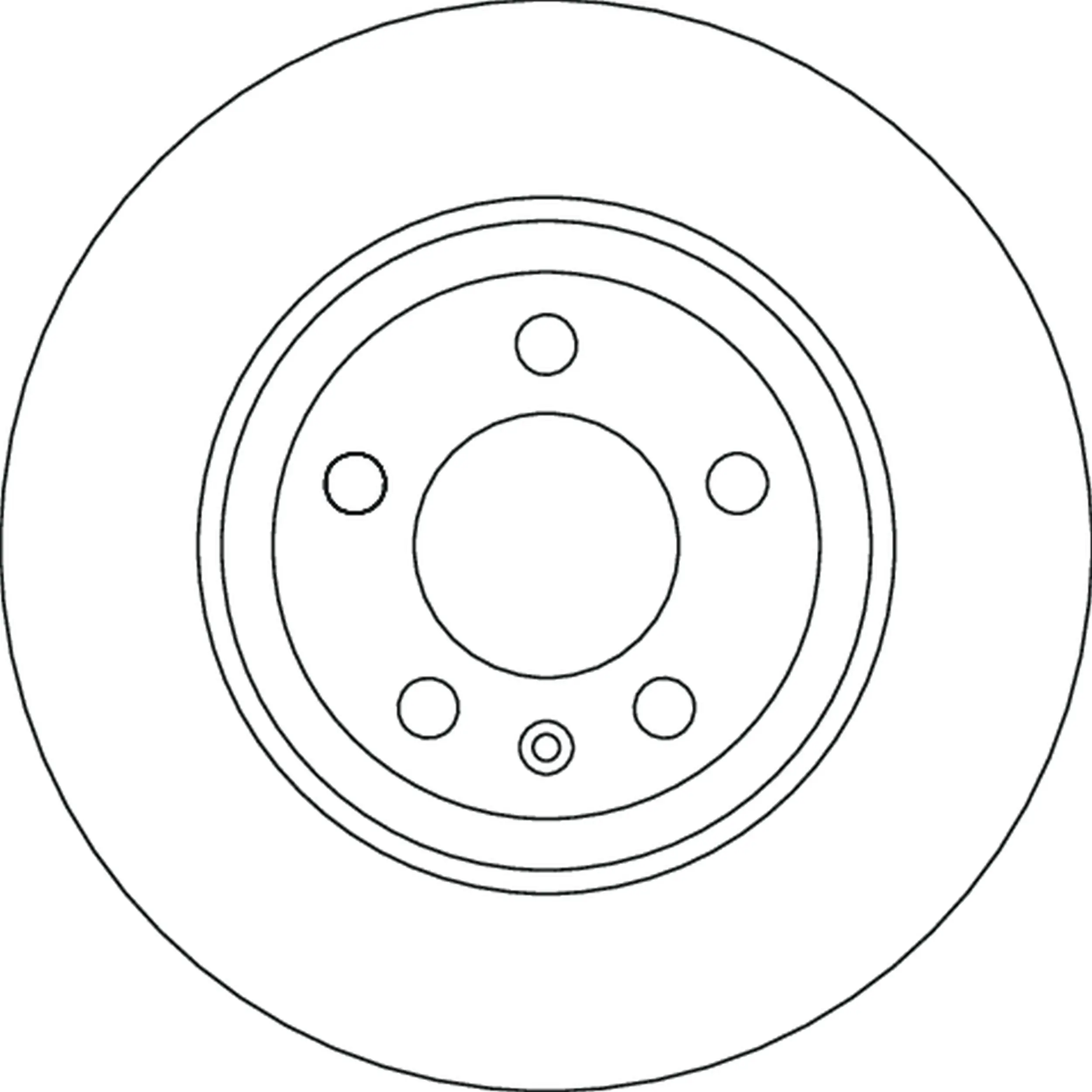 Bremsscheibe Hinterachse TRW DF4624