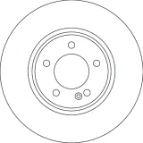 Bremsscheibe Vorderachse TRW DF4638S