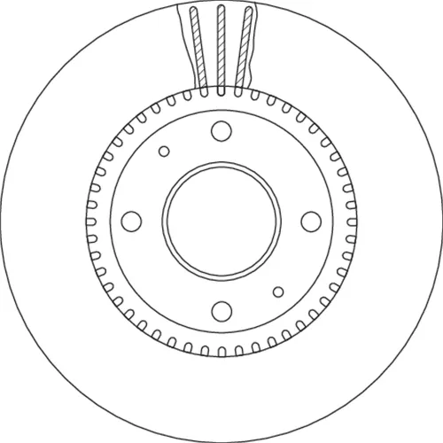 Bremsscheibe Vorderachse TRW DF4710 Bild Bremsscheibe Vorderachse TRW DF4710