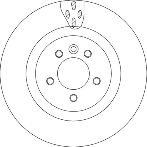 Bremsscheibe Vorderachse TRW DF4792S Bild Bremsscheibe Vorderachse TRW DF4792S