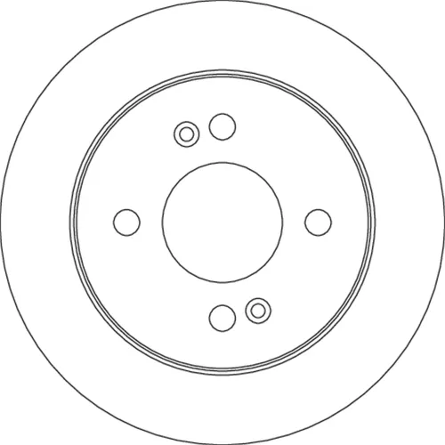 Bremsscheibe Hinterachse TRW DF4801 Bild Bremsscheibe Hinterachse TRW DF4801