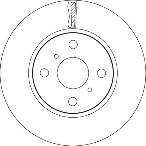 Bremsscheibe Vorderachse TRW DF4806 Bild Bremsscheibe Vorderachse TRW DF4806