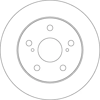 Bremsscheibe Hinterachse TRW DF4811 Bild Bremsscheibe Hinterachse TRW DF4811