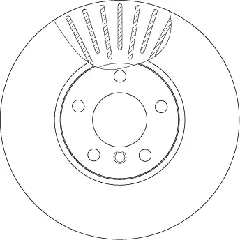 Bremsscheibe Vorderachse TRW DF4852S Bild Bremsscheibe Vorderachse TRW DF4852S