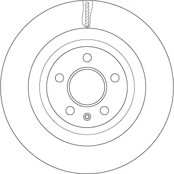 Bremsscheibe Hinterachse TRW DF4860S Bild Bremsscheibe Hinterachse TRW DF4860S