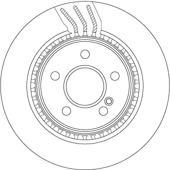 Bremsscheibe Hinterachse TRW DF4864S Bild Bremsscheibe Hinterachse TRW DF4864S