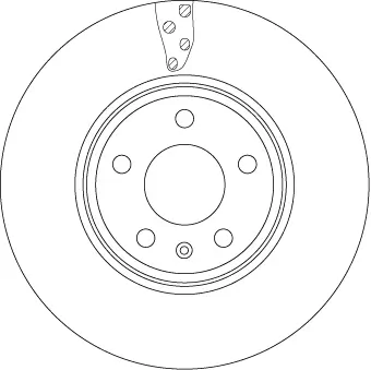 Bremsscheibe Vorderachse TRW DF4866S Bild Bremsscheibe Vorderachse TRW DF4866S