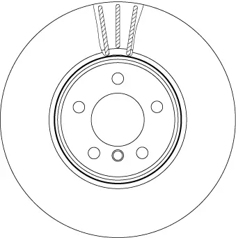 Bremsscheibe Vorderachse TRW DF4867S Bild Bremsscheibe Vorderachse TRW DF4867S