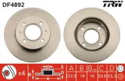 Bremsscheibe Vorderachse TRW DF4892