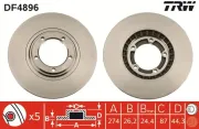 Bremsscheibe TRW DF4896