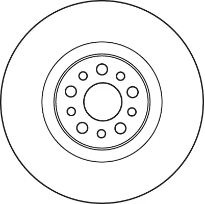 Bremsscheibe Vorderachse TRW DF4904S Bild Bremsscheibe Vorderachse TRW DF4904S