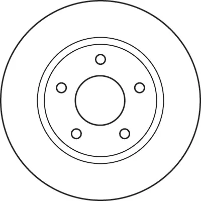 Bremsscheibe Vorderachse TRW DF4933 Bild Bremsscheibe Vorderachse TRW DF4933