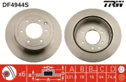 Bremsscheibe Hinterachse TRW DF4944S