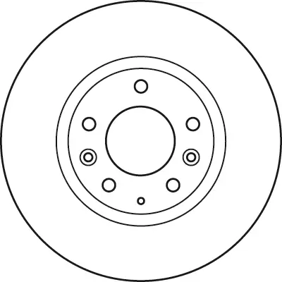 Bremsscheibe Vorderachse TRW DF4958S Bild Bremsscheibe Vorderachse TRW DF4958S
