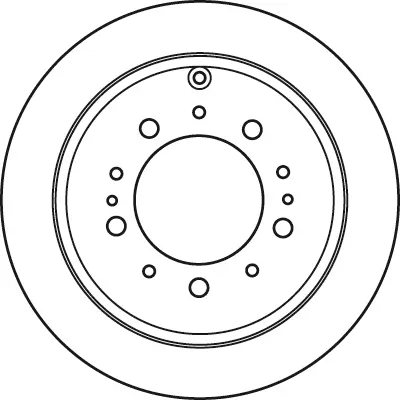 Bremsscheibe Hinterachse TRW DF4965S Bild Bremsscheibe Hinterachse TRW DF4965S