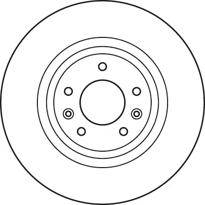 Bremsscheibe Vorderachse TRW DF4970S Bild Bremsscheibe Vorderachse TRW DF4970S