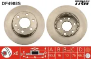 Bremsscheibe TRW DF4988S