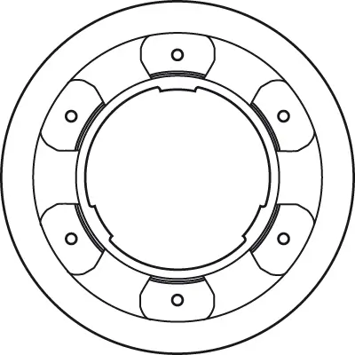 Bremsscheibe Hinterachse TRW DF4993S Bild Bremsscheibe Hinterachse TRW DF4993S