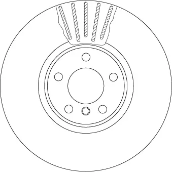 Bremsscheibe Vorderachse TRW DF6001S Bild Bremsscheibe Vorderachse TRW DF6001S