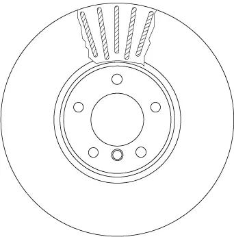 Bremsscheibe Vorderachse TRW DF6003S Bild Bremsscheibe Vorderachse TRW DF6003S