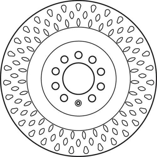 Bremsscheibe Vorderachse TRW DF6011S Bild Bremsscheibe Vorderachse TRW DF6011S