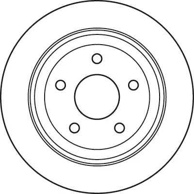 Bremsscheibe Hinterachse TRW DF6029 Bild Bremsscheibe Hinterachse TRW DF6029