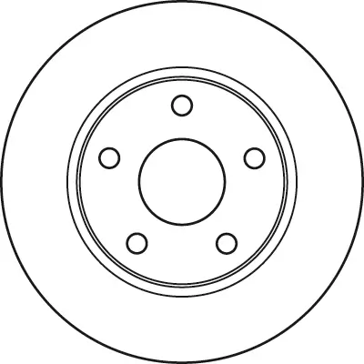 Bremsscheibe Vorderachse TRW DF6037 Bild Bremsscheibe Vorderachse TRW DF6037