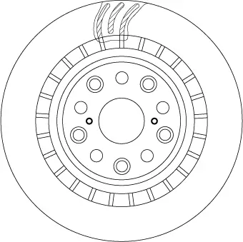 Bremsscheibe Hinterachse rechts TRW DF6039S Bild Bremsscheibe Hinterachse rechts TRW DF6039S