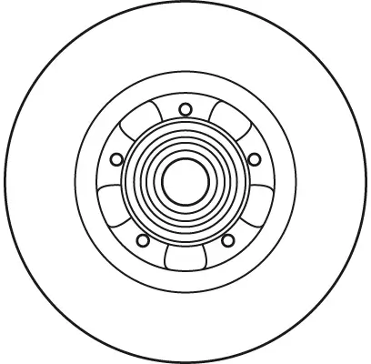 Bremsscheibe TRW DF6043BS Bild Bremsscheibe TRW DF6043BS