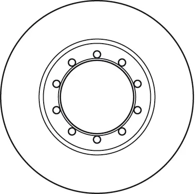 Bremsscheibe Hinterachse TRW DF6049 Bild Bremsscheibe Hinterachse TRW DF6049