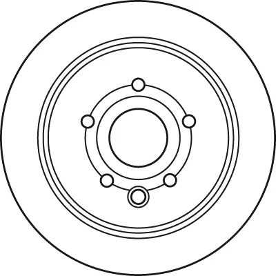 Bremsscheibe Hinterachse TRW DF6052 Bild Bremsscheibe Hinterachse TRW DF6052