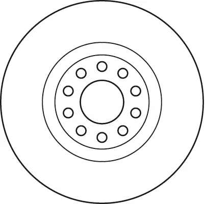 Bremsscheibe Vorderachse TRW DF6060S Bild Bremsscheibe Vorderachse TRW DF6060S