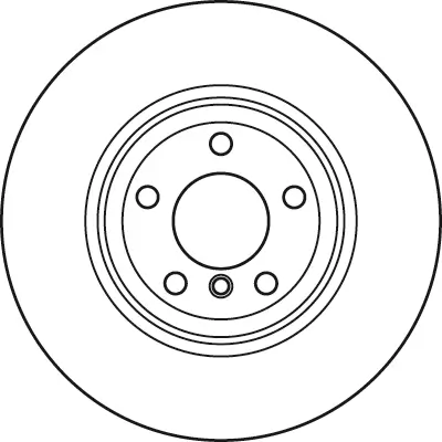 Bremsscheibe Hinterachse TRW DF6070S Bild Bremsscheibe Hinterachse TRW DF6070S