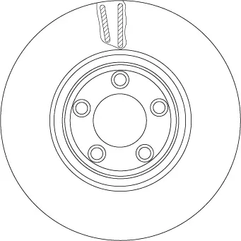 Bremsscheibe Vorderachse TRW DF6073S Bild Bremsscheibe Vorderachse TRW DF6073S
