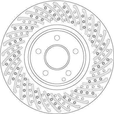 Bremsscheibe Vorderachse TRW DF6079S Bild Bremsscheibe Vorderachse TRW DF6079S