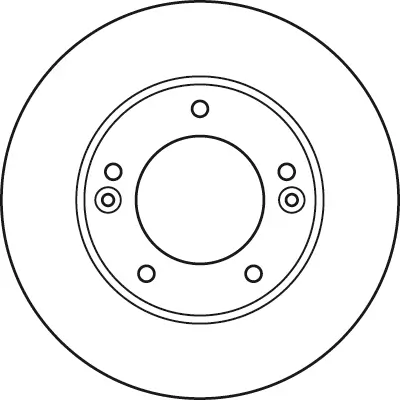 Bremsscheibe Vorderachse TRW DF6081S Bild Bremsscheibe Vorderachse TRW DF6081S