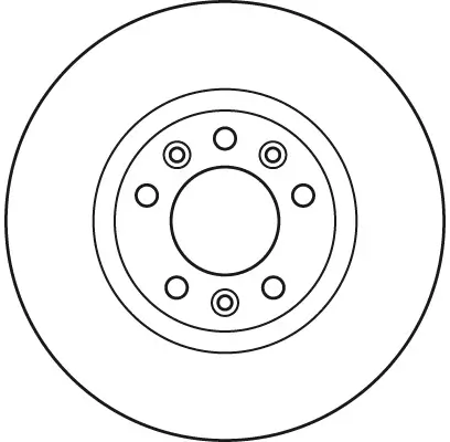Bremsscheibe Vorderachse TRW DF6121 Bild Bremsscheibe Vorderachse TRW DF6121