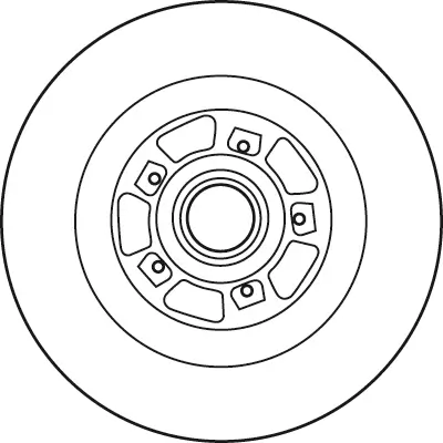 Bremsscheibe Hinterachse TRW DF6127BS Bild Bremsscheibe Hinterachse TRW DF6127BS