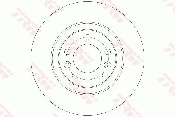Bremsscheibe Hinterachse TRW DF6134