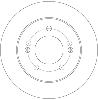 Bremsscheibe Hinterachse TRW DF6144 Bild Bremsscheibe Hinterachse TRW DF6144
