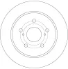 Bremsscheibe Hinterachse TRW DF6173 Bild Bremsscheibe Hinterachse TRW DF6173