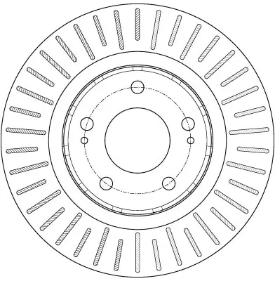 Bremsscheibe Vorderachse TRW DF6174 Bild Bremsscheibe Vorderachse TRW DF6174