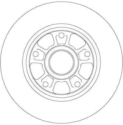 Bremsscheibe Hinterachse TRW DF6182 Bild Bremsscheibe Hinterachse TRW DF6182